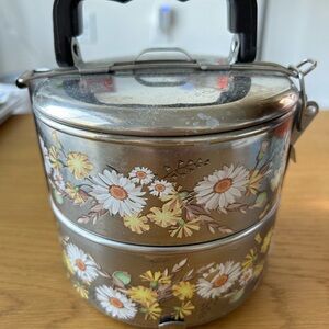 Floral Stainless Steel Tiffin Carrier
